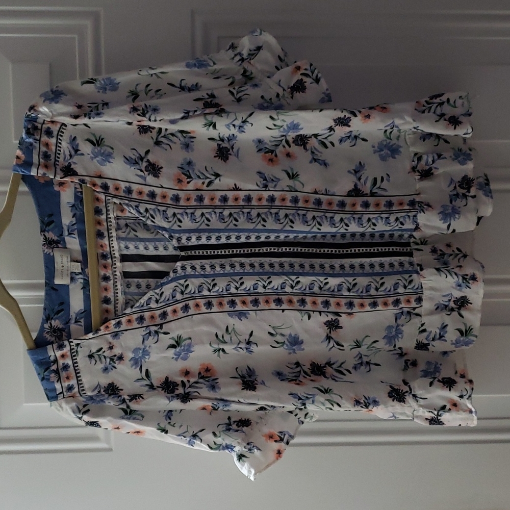Adorable Lucky Brand Lightweight Boho Top | Size Large